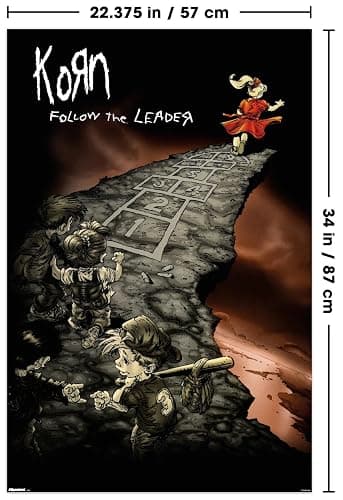 Korn - Follow The Leader Wall Poster, 34L" x 22.4W", Unframed Version thumbnail 3