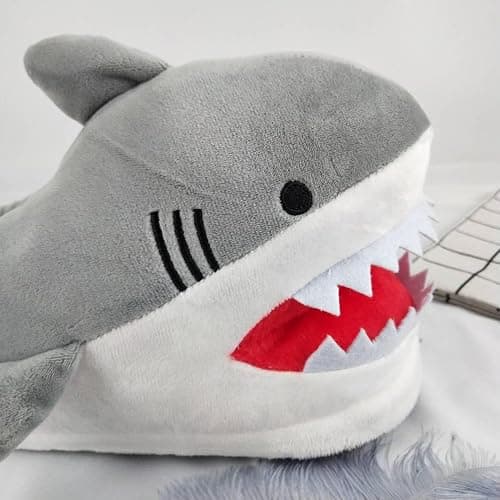 Ancsttu Whale Slippers Soft Comfortable Plush Warmth Indoor Slippers | Cartoon Winter Indoor Outdoor Home Shark Slippers for Men Women Soft Plush Warm Snug Breathable Bringing Comfort Fun thumbnail 4
