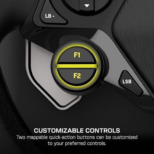 Turtle Beach Racer Wireless Racing Wheel System Officially Licensed for Xbox Series X|S & Xbox One and Windows PCs – Complete Design, Reliable Wireless Connection, up to 30Hr Battery– Black thumbnail 9