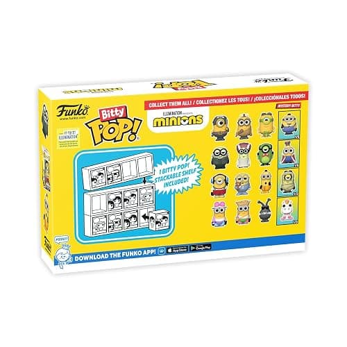 Funko Bitty POP! Minions and A Surprise Mystery Mini Figure - 0.9 Inch (2.2 Cm) - Despicable Me: Minions Collectable - Stackable Display Shelf Included - Gift Idea - Party Bags Stocking thumbnail 4