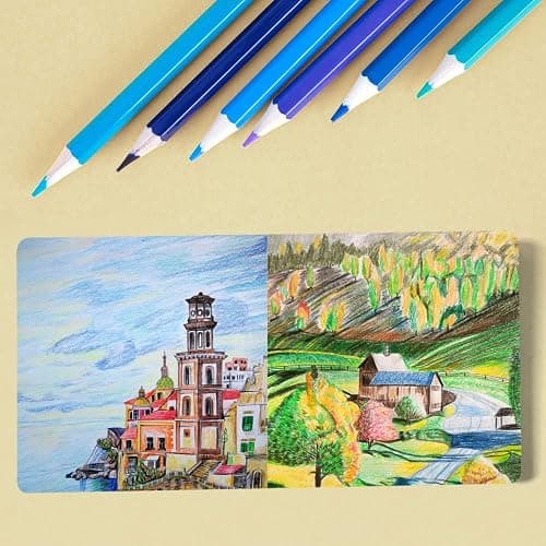 Rosered Hardcover Sketchbook Square Hardbound Sketch Journal 4.7 x 4.7 Inch 42 Sheets Art Book 250GSM Ultra Smooth Paper Ideal for Pencils,Water Color Pen,Marker Pen thumbnail 6