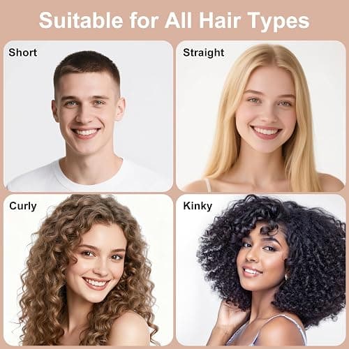 Curly Hair Brush with Boar Bristle & Wide-Tooth, Define & Detangle Wet/Dry thumbnail 5