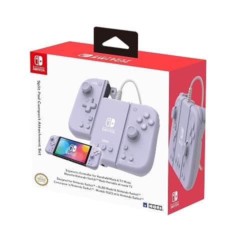 HORI Split Pad Compact Attachment Set (Lavender) for Nintendo Switch - Officially Licensed By Nintendo thumbnail 7
