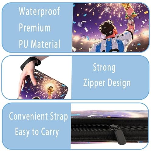 Soccer Card Binder with Sleeves 400 Pockets, Trading Card Holder Gifts for Soccer Card Collectors, 50 Sleeves Card Storage Organizer thumbnail 4