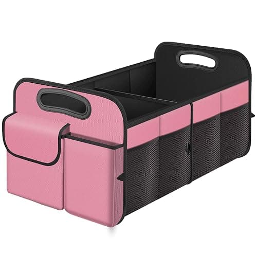 HABOPET Trunk Organizer, Collapsible Waterproof Multi-Compartment Trunk Organizer for SUVs & Sedans, Car Storage with Reinforced Handles, Car Accessories for Women and Men, 52L - Image 1