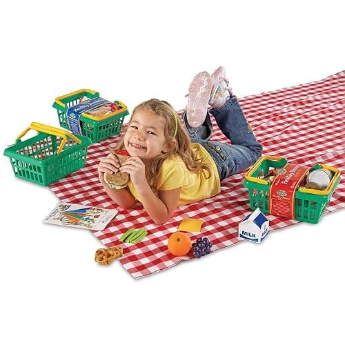 Learning Resources Pretend & Play Healthy Foods Set - 3 Baskets Ages 3+, Preschool Kitchen Food Toys for Kids, Grocery Store Accessories, Gifts for Boys and Girls thumbnail 2