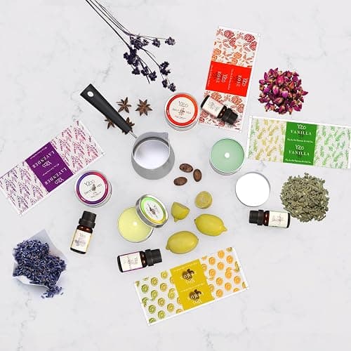 Complete Candle Making Kits for Adults Beginners, DIY Candle Making Supplies Include Soy Wax,Wax Melter,Scents,Dyes,Wicks,Wicks Sticker,Candle Tins & More-Full Candle Maker Set - Arts & Crafts Kits thumbnail 7