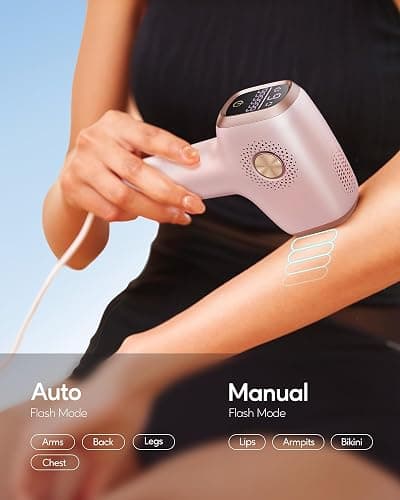 INNZA IPL Hair Removal with Ice Cooling Care Function for Women,Long-Lasting Results,999,999 Flashes Painless IPL Hair Remover, Hair Removal Device for Armpits Legs Arms Bikini Line thumbnail 5