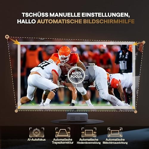 Weiß - Smart Beamer Projektor 4K  thumbnail 3