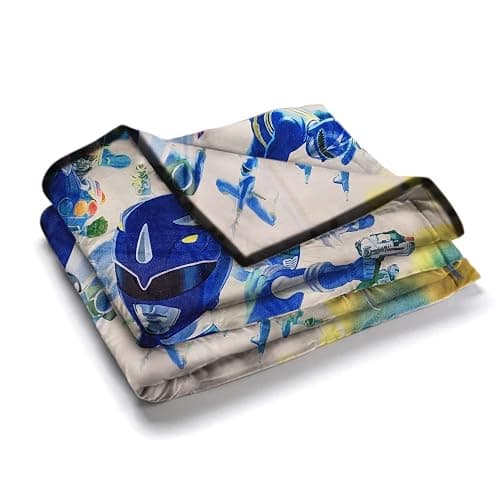 Bazillion Dreams Power Rangers Blue Ranger Fleece Softest Comfy Throw Blanket for Adults & Kids | Measures 60 x 45 Inches thumbnail 10