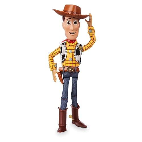 Disney Store Official Sheriff Woody Talking Action Figure from Toy Story, Features Sounds and Phrases from The Movies, Interacts with Other Figures and Toys thumbnail 3