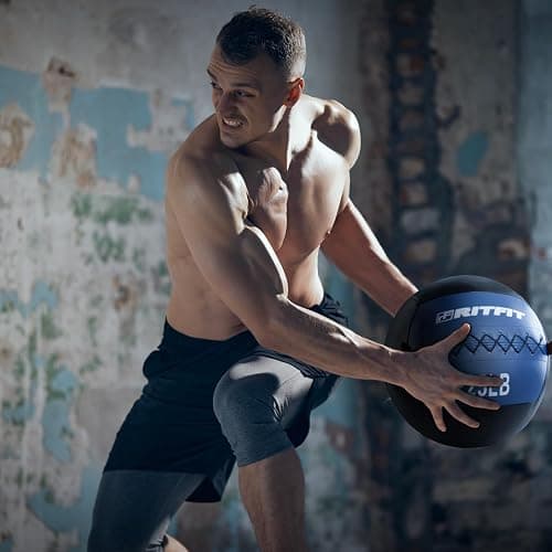 RitFit Medicine Ball / weight ball / Soft Medicine Ball / Wall Medicine Ball / Soft Wall Ball / Wall Ball set/ Medicine Balls for Exercise and Conditioning Workouts, Fitness Gym Equipment for Core Training and Cross Training (5/10/15/20/25/30 lbs) thumbnail 6