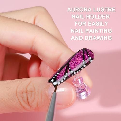 Fandamei Nail Stand, 3 Set Nail Art Stand for Press On, Nail Holder for Painting Nails, Press on Nail Stand for Practice, Magnetic Acrylic Nail Design Stand for Display with Double-sided Tape thumbnail 4