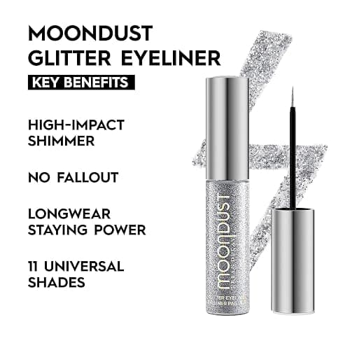Urban Decay Moondust Liquid Glitter Eyeliner - Longwear Reflective Sparkle | Water-based Glitter Eye Liner + Bling Eyeshadow Topper - Buildable Shimmer, No Fallout, Thin Liner Brush, All Day Wear thumbnail 2