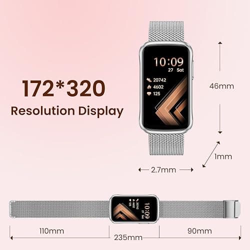Fitness Tracker Smartwatch for Women Men: Health Activity Trackers with Heart Rate Blood Oxygen Sleep Monitor Step Counter Sport 1.47" Touchscreen IP68 Waterproof Smart Watch Compatible Android iOS thumbnail 7