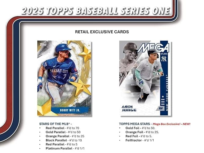 2025 Topps Series 1 Baseball Trading Card MLB Retail 20 Pack Box thumbnail 9
