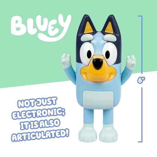 Bluey Game Hide and Seek Figure, Articulated, Musical Kids Figurines with Dance Mode, Interactive Play Toddler Figurine Toys for Ages 3+ thumbnail 3