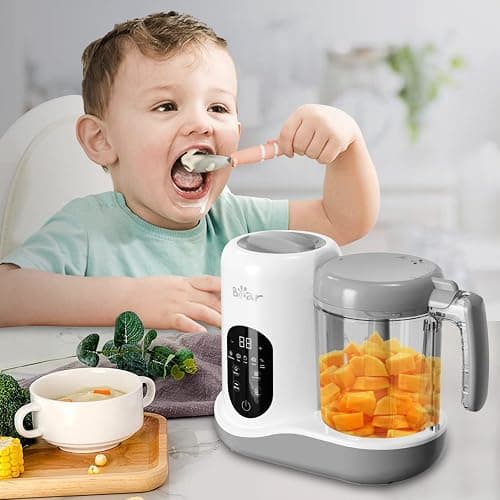 Bear Baby Food Maker | One Step Baby Food Processor Steamer Puree Blender | Auto Cooking & Grinding | Baby Food Puree Maker with Self Cleans | Touch Screen Control thumbnail 2