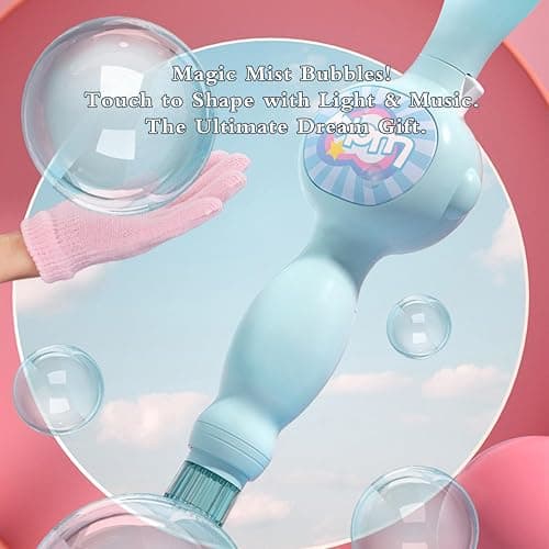 Elastic Bubble Fog Wand,Fog Bubble Machine,Bubble Machine,Fun Science Experiments, Kids Toys, Parent-Child Interaction (Pink) thumbnail 5