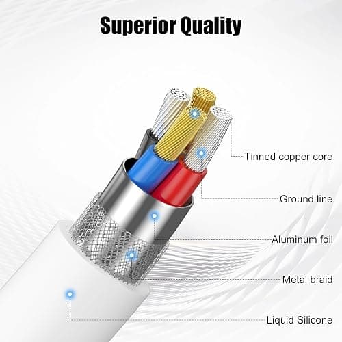 Car Apple Carplay Cable, 3FT Car Charger Cord, USB A to Lightning Cable Compatible for iPhone 14 13 12 11 Pro Max XR XS X 8 7 6 Plus SE iPad Charging Cord thumbnail 3