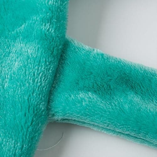 Kids Flannel Bathrobe Boys Solid Fluffy Robe Hoodie Dressing Gown with Pocket and Belt Girls Winter Warm Robes Soft Comfy Indoor Nightwear thumbnail 4