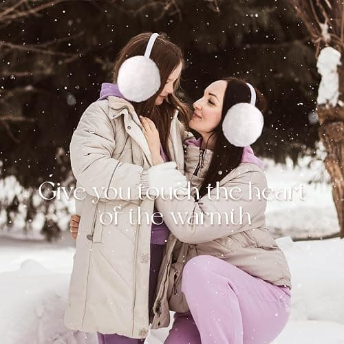 Lainlight Earmuffs for Women Winter Warm Foldable Ear Muffs Faux Fur Cute Fuzzy Ear Warmers for Girls Women thumbnail 6