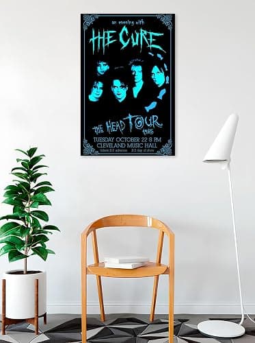 BUY ART FOR LESS Officially Licensed The Cure - Head Tour Art Poster - 24 x 36 Inch - Decorative Print - Poster Paper - Ready to Frame thumbnail 2