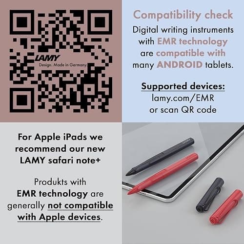 LAMY AL-Star EMR Black (PC/EL tip) - Stylus Pen for Many Android Devices - Touchscreen Pen with Ergonomic Grip - Precise Writing & Drawing on Digital Media - with Function Button thumbnail 3