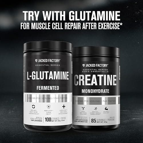 Jacked Factory Creatine Monohydrate Powder 425g - Canadian-Owned Informed Choice Certified Supplement for Increased Muscle Mass*, Improved Strength Power & Performance** - 85 Servings, Blue Raspberry thumbnail 7