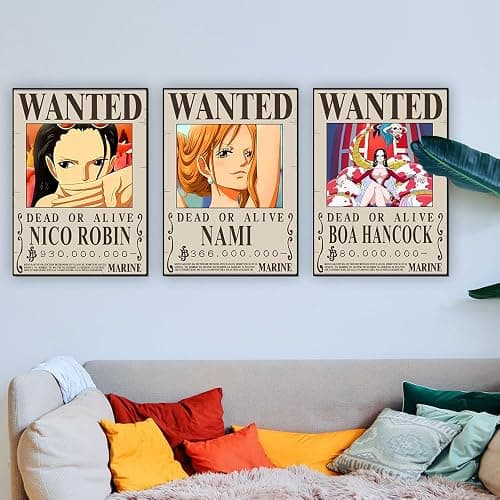 TYZZHOA 25PCS Anime [OP] Wanted Posters 30×21cm, New Bounty Edition, Straw Hat Pirates Crew Nika Luffy 3 Billion, Zoro, Sanji, [OP] Anime Gifts thumbnail 6