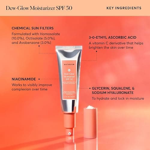 Naturium Dew-Glow Moisturizer SPF 50 PA++++, Daily Moisturizing Sunscreen & Face Primer, Skin Protector with Dewy Finish, 1.7 oz thumbnail 5