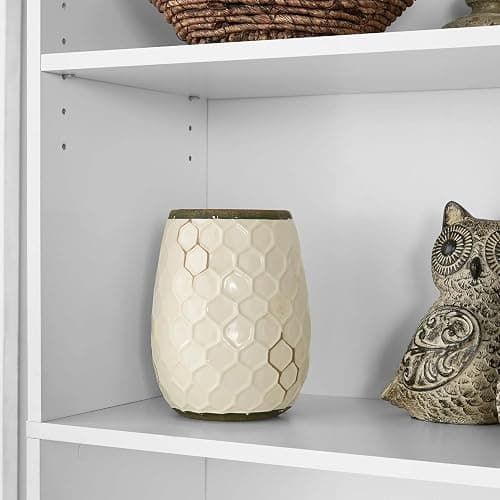 TnLoji 5-Shelf Bookcase with Adjustable Shelves, Open Storage Shelf, 11.65 x 24.88 x 71.42 Inches, for Living Room, Home Office, Dinning Room White thumbnail 5