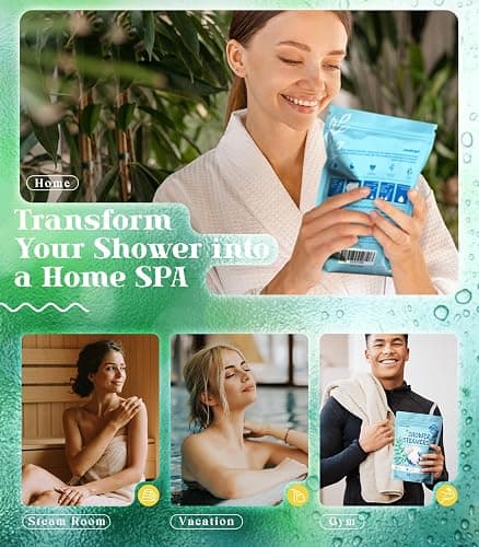 POPCHOSE Shower Steamers Aromatherapy - Eucalyptus for Shower, Stress Relief & Self Care- Home SPA Gifts, Birthday Gift for Women & Men, Shower Steamers for Sinus Relief, Quick Relief Nasal Congestion thumbnail 6