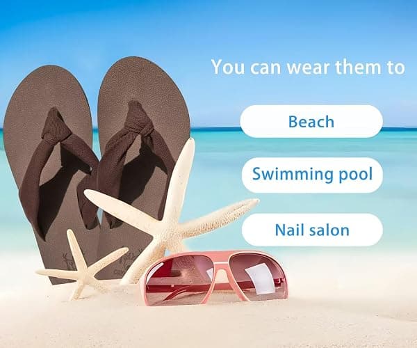 KuaiLu Flip Flops for Women with Arch Support Yoga Mat Comfortable Summer Beach Walking Thong Cushion Sandals Slip On Indoor Outdoor thumbnail 8