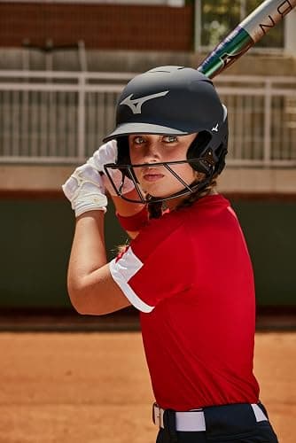 Mizuno Finch Softball Padded Batting Gloves | Pair | Adult and Youth | Nonslip Palm | Padded ShockPalm | FlexMesh Back | QuikAdjust Wrist Tab thumbnail 5