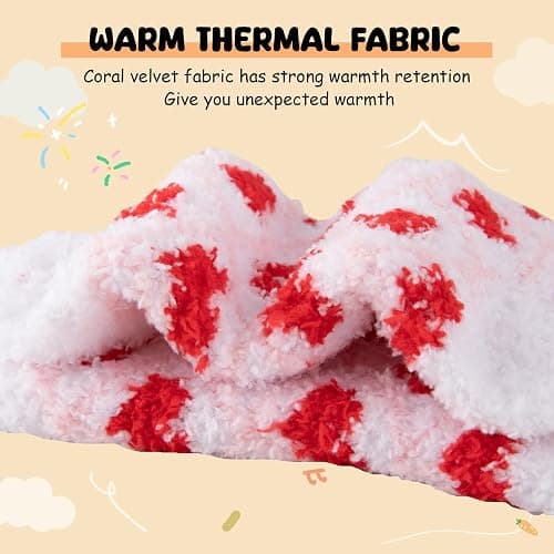 Comfoex 5 Pairs Kids Fuzzy Socks Cozy Fun Fluffy Girls Socks Best Winter Warm Gift Comfy Home For boys girls 4-14 years olds thumbnail 4