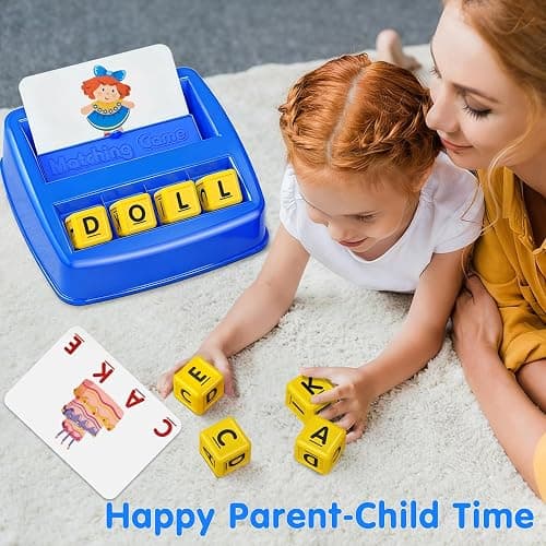 HahaGift Educational Toys for 3-5 Year Old Boy Girl Gifts, Matching Letter Learning Games Activities, Ideal Christmas Birthday Gift for Toddler Kids Age 3 4 5 6 7 Year Olds Boys Girls thumbnail 6