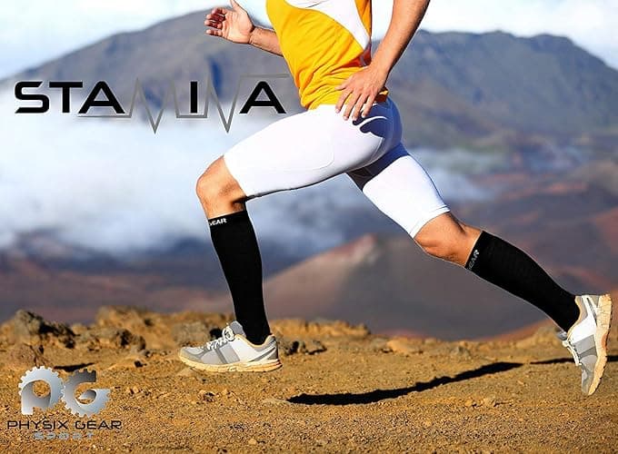Physix Gear Compression Socks 20-30 mmHg - Men & Women - Running, Nurses, Shin Splints, Flight, Travel thumbnail 3