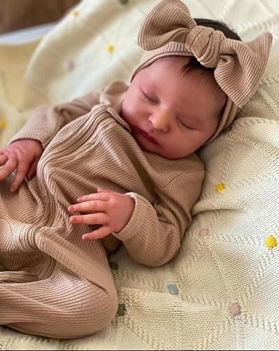 Zero Pam Realisitc Reborn Baby Dolls 19 Inches Silicone Baby Doll with Soft Cloth Body, Lifelike Babys Doll Girl,Real Life Reborn Dolls That Look Real Newborn Babies with Accessories thumbnail 5