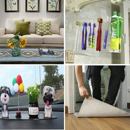 Jwxstore Double Sided Mounting Tape Heavy Duty, Clear Multipurpose Removable Sticky Strips, Reusable Strong Wall Tape Picture Hanging Strips Poster Carpet Tape, 5.0m X 2.0cm thumbnail 3