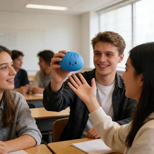 Dumpling Dumpling Squishy Mystery XXL avec Visage, Dumplings mystérieux, Jouet malléable en Forme de Petits cuits à la Vapeur – Jouet à Doigts pour soulager l'anxiété thumbnail 2