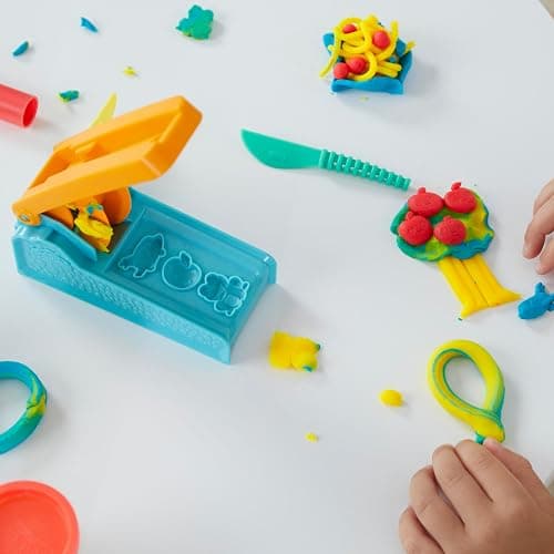 Play-Doh Fun Factory Starter Set, Preschool Toys for 3 Year Old Girls & Boys & Up, Kids Arts and Crafts Kit, 3 Modeling Compound Colors thumbnail 10