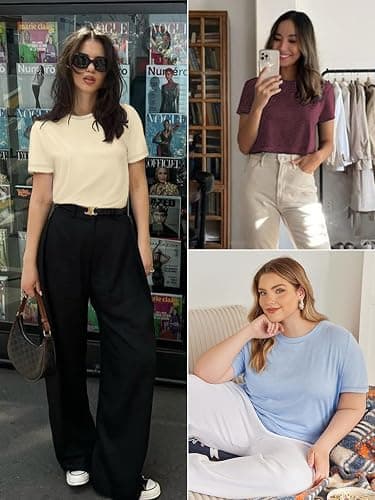 ATHMILE Womens T Shirt Summer Tops Short Sleeve Fashion School Teachers Clothes 2025 Spring Beach Vacation Trendy thumbnail 5