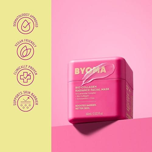 BYOMA Bio-Collagen Radiance Facial Mask - Transformative Liquid Sheet Mask for Glass Skin - Instant radiance, Visibly Improved Elasticity, Reduces Appearance of Wrinkles - Cica & Ceramides, 60mL thumbnail 6