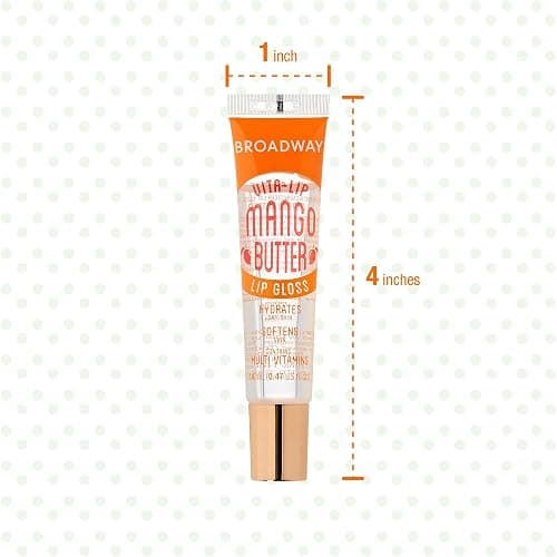 Ruby Kisses Broadway Vita-Lip Clear Lip Gloss (Mango Butter 6 Pack), Ultra-Hydrating & Soothing Formula with Multi-Vitamin Oils, High-Shine Non-Sticky Finish, Nourishing Glossy Lip Balm Softens Skin thumbnail 6