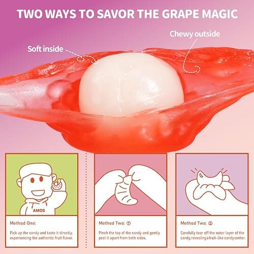AMOS 4D Vegan Gummy Blocks Candy – Assorted Fruit Flavors, Made with Real Juice, Fun-to-Build Edible Blocks, Fat-Free, 8.47oz (240g) (8.47oz Lychee - Pack of 1) thumbnail 4