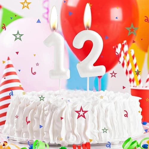 Hongplus Macaron White Number 16 Birthday Candle - Happy 16th Birthday Cakes Topper Decorations For Girls Women Pastel Sweet 16 Party thumbnail 5