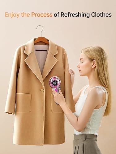 DRFLASH 2-in-1 Fabric Shaver Rechargeable - 3 Speeds Lint Remover with Digital LED Display & Type-C Fast Charging Port, Electric Sweater Defuzzer for Clothes, Furniture, Couch, Blanket thumbnail 7