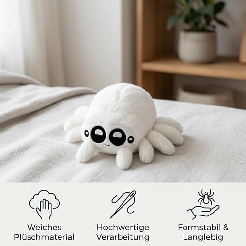 1 Stück Spider Noir Kuscheltier, Superhelden Plüschtier in 20 cm Größe, Weiches Stofftier als Deko-Objekt und Sammlerstück, Ideal für Halloween Dekoration und Wohnaccessoire thumbnail 5