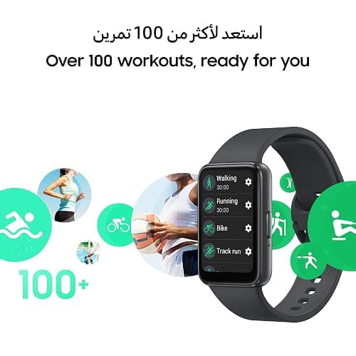 Samsung Galaxy Fit3 Light and Sleek Fitness Band, 13 Days Battery, 100+ Exercises and Sleep Tracking, Dark Gray (Black) - Gray thumbnail 4